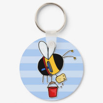 worker bee - window cleaner keychains