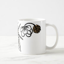 worker bee with clover mug