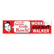 Workers Against Walker Bumper Stickers