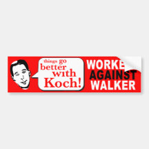 Workers Against Walker Bumper Stickers