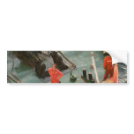 Workers on a refueling ship in Istanbul, Turkey Bumper Sticker