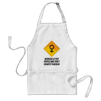 Working Is For People Who Don't Promote Feminism aprons by whatitis Working Is For People Who Don't Promote Feminism aprons
