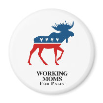 WORKING MOMS FOR PALIN magnets