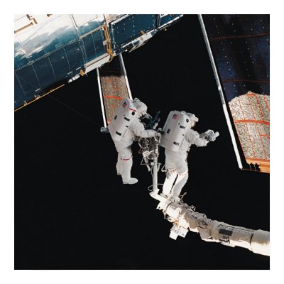 Working on Hubble Poster by Digital