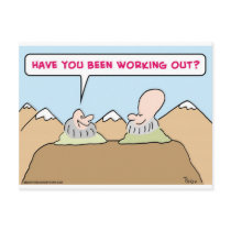 working out gurus brain postcards