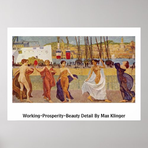 Working-Prosperity-Beauty Detail By Max Klinger Print