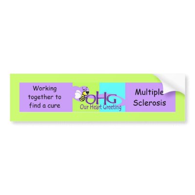 Working Together for MS Bumper sticker by ohgreeting