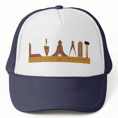 Working Tools of the Free Mason Mesh Hats by masonicshop