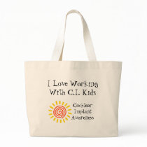 Working with CI kids tote bags
