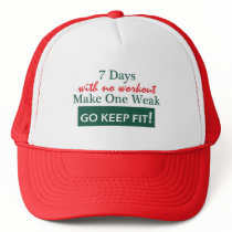 Workout: Go Keep Fit hats by PenXpress Workout: Go Keep Fit hats