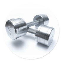 workout round sticker