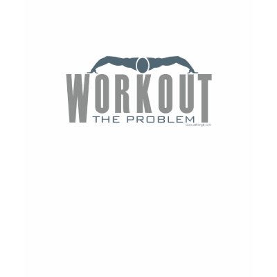 Workout: The Problem (Men Heather Grey LS) Tee Shirts by Athlingk