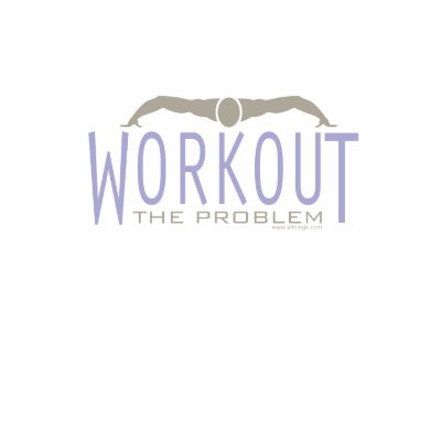 Workout: The Problem (Women's Blue top) T Shirts by Athlingk