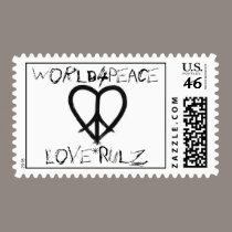 World4Peace - Love*Rulz postage