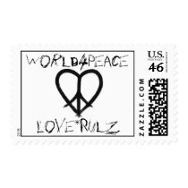 World4Peace - Love*Rulz postage