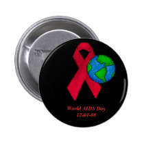 World AIDS Day Button buttons
