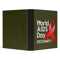 World AIDS Day Dark Avery Binder