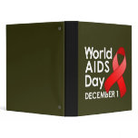World AIDS Day Dark Avery Binder