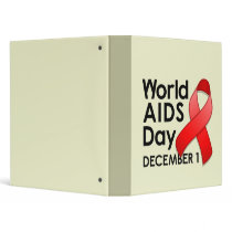 World AIDS Day Light Avery Binder