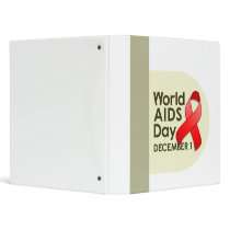 World AIDS Day Light Avery Binder