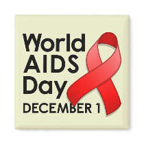 World AIDS Day Square Magnet