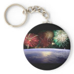 World and Fireworks keychain