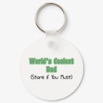 World's Coolest Dad keychains