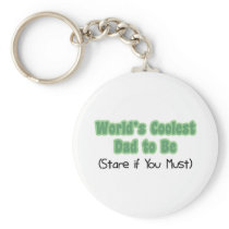 World's Coolest Dad to Be keychains