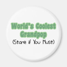 World's Coolest Grandpop Refrigerator Magnet