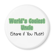 World's Coolest Uncle Fridge Magnets