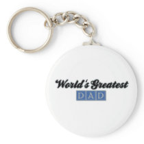 World's Greatest Dad (Blue) keychains