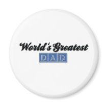 World's Greatest Dad (Blue) magnets