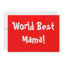 World Best Mama Announcements
