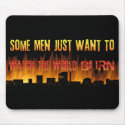 World Burn Mousepad by guardiandevildesigns World Burn Mousepad