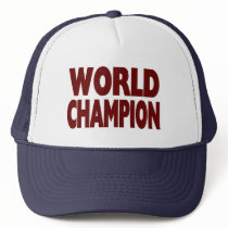 WORLD CHAMPION HAT by TheBigTees WORLD CHAMPION HAT