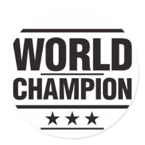 World Champion stickers