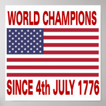 World champions since 1776 posters