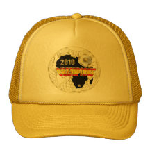 World Champions Spain flag Globe Artwork Trucker Hat