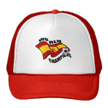 World Champions Spain Wavy flag 2010 Hat