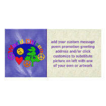 World Citizen Photo Card Template