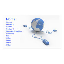 World Connection Business Card Template