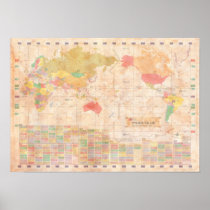 World Country Code Map_Artistic Series Poster