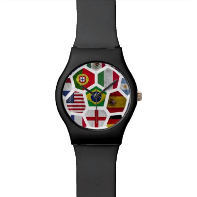 World Cup soccer Football 2014  Clear Designer Watch