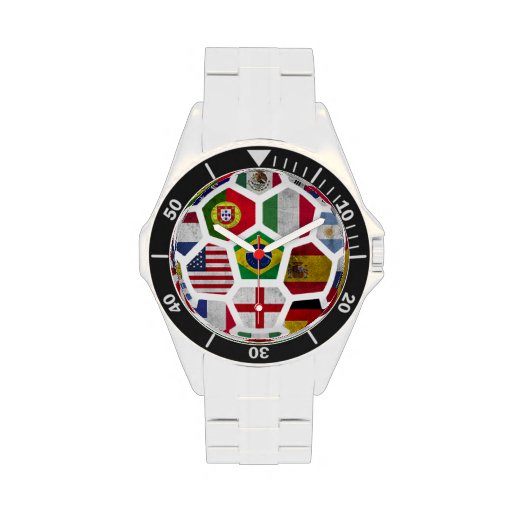World Cup soccer Football 2014   Red Designer Watch