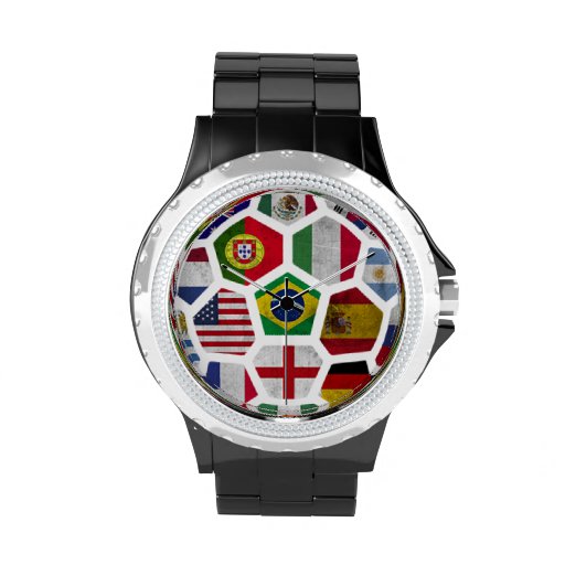 World Cup soccer Football 2014   White Designer Watch