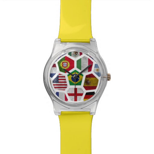 World Cup soccer Football 2014 adjustable Bezel Watch