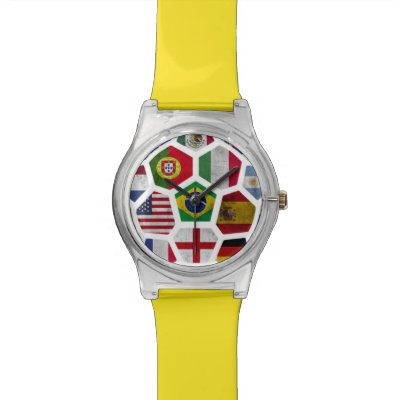 World Cup soccer Football 2014 adjustable Bezel Watch