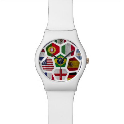 World Cup soccer Football 2014   Pink Designer Watch