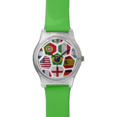 World Cup soccer Football 2014   Yellow Designer Watch
