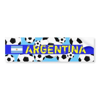 World Cup Ball Bumper Sticker Argentina bumpersticker